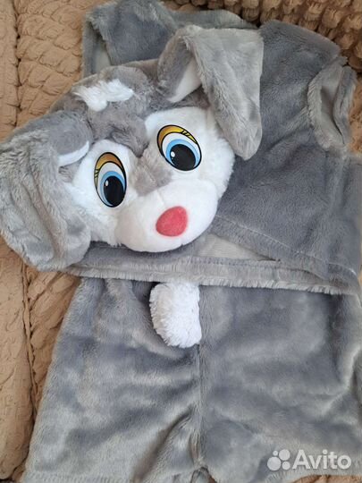 Новогодний костюм зайчика 104