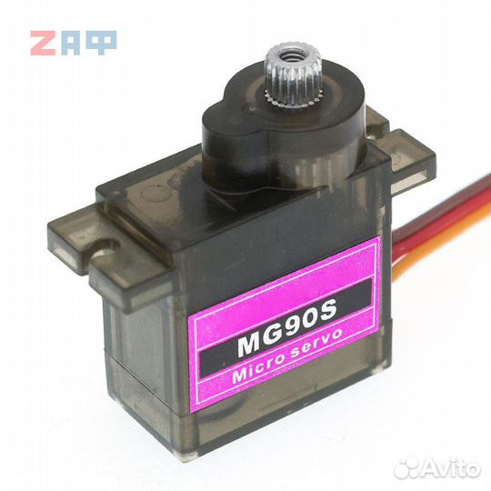 Сервопривод MG90S, 13.4 грамм сервомашинка металл
