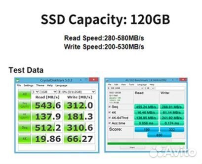 SSD диск Goldenfir 120 Гб Новый