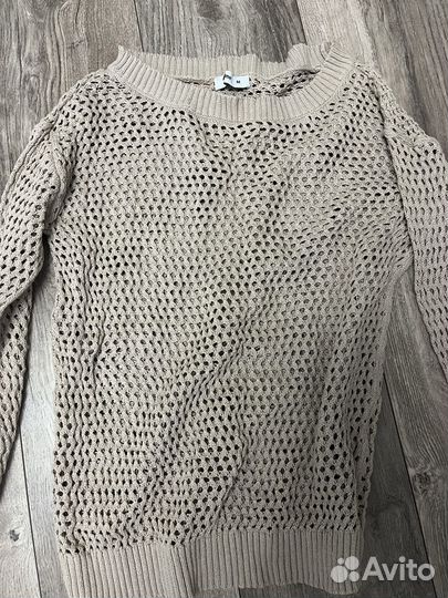 Кофта бежевая в сетку