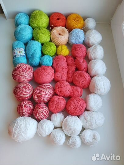 Пряжа для вязания пакетом 1600 гр. Хлопок
