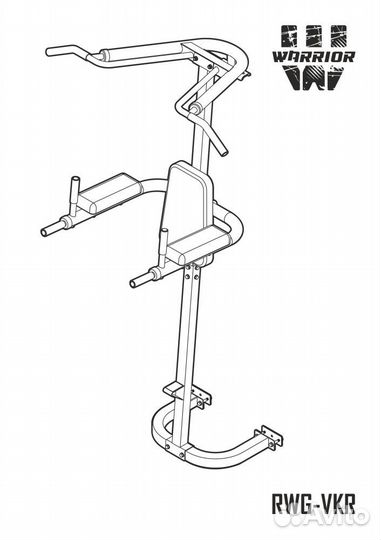 Турник-брусья Опция для rebel warrior