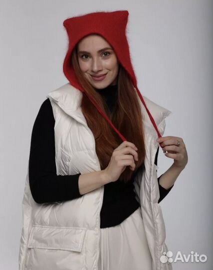 Шапка чепчик с ушками