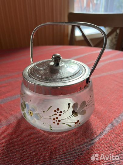 Сахарница стеклянная СССР