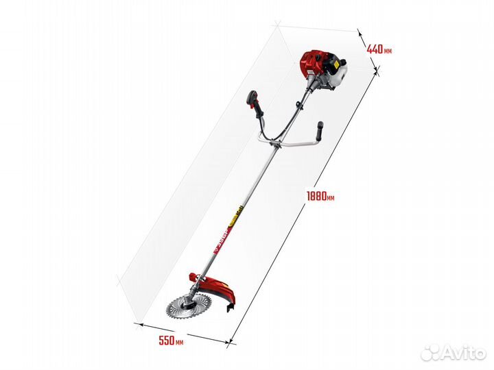 Тример бензиновый Зубр крб-2500