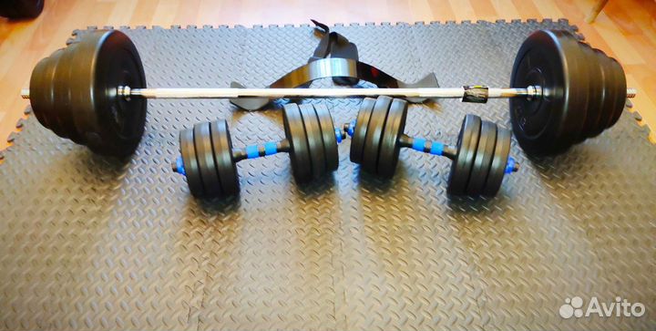 Набор штанга и гантели