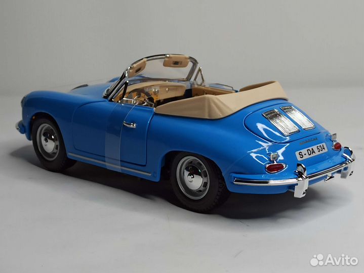 Porsche 356B Cabrio 1961 Bburago 1:18