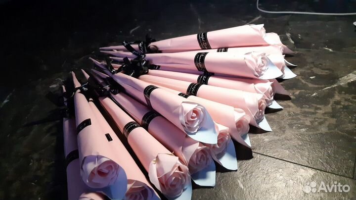 Розы из мыла