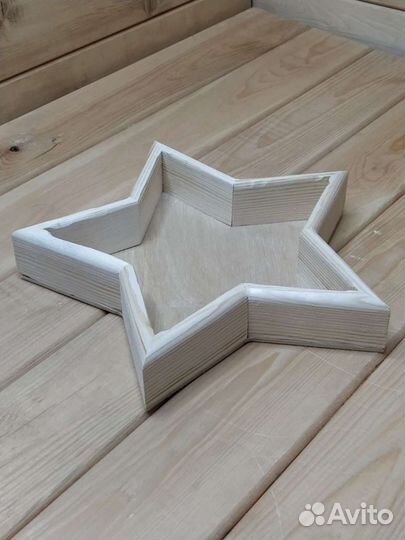 Бокс из массива сосны звезда