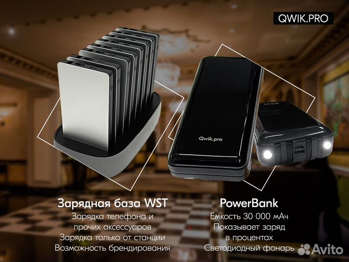 Кнопка вызова персонала, часы, пейджеры, раций