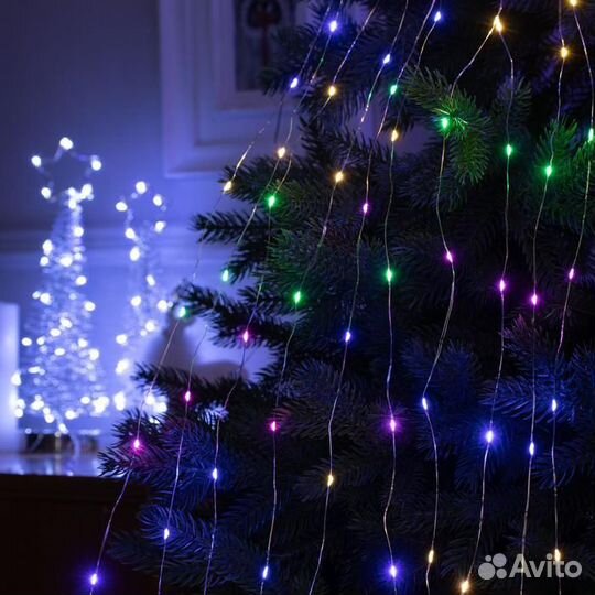 Гирлянда на ёлку Роса (10 нитей по 1,5м)