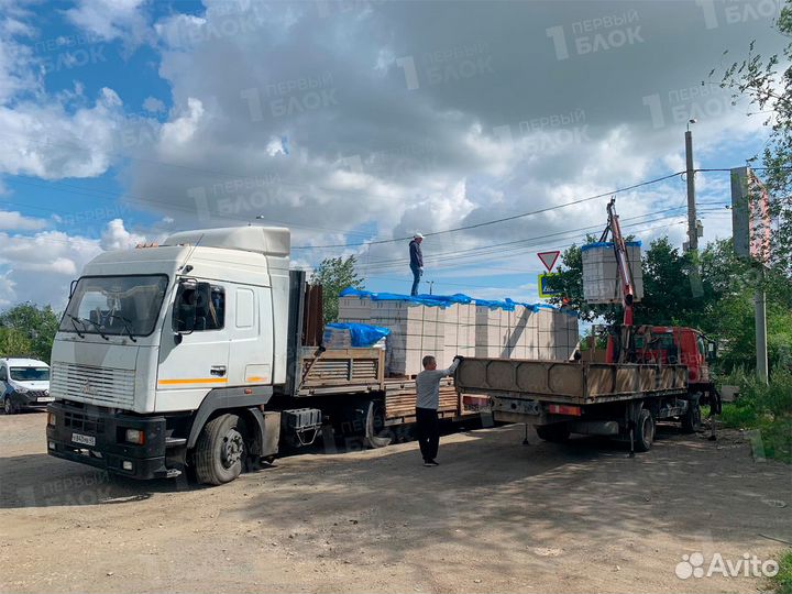 Газобетонные блоки д500 за 48 ч. Коттедж