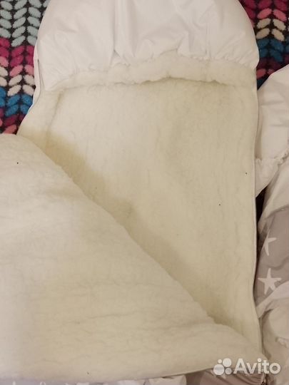 Конверт на выписку зимний, и костюмчик 56 размера