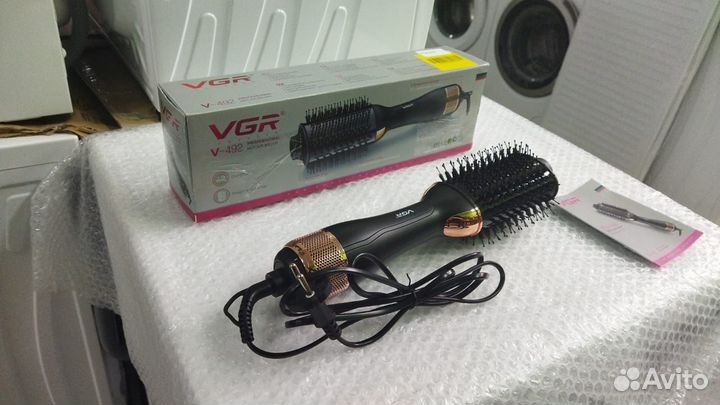 Профессиональный фен щетка расческа V-492