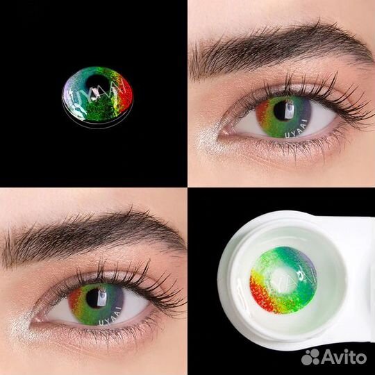 Зеленые цветные контактные линзы