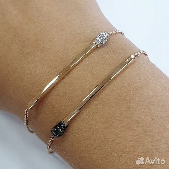 Золотой браслет с бриллиантами