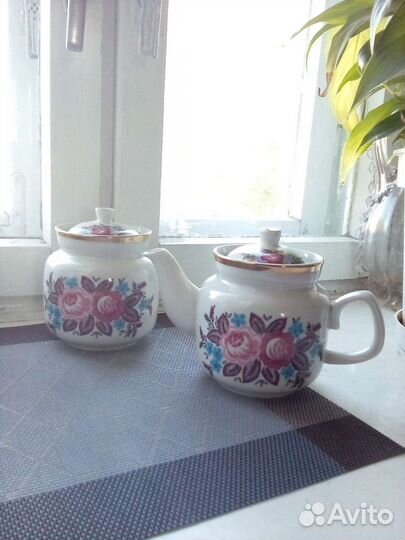 Наборы чайник и сахарница СССР