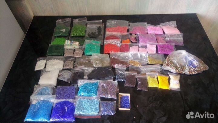 Бисер стеклярус