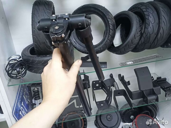 Руль в сборе с выносом и складными ручками