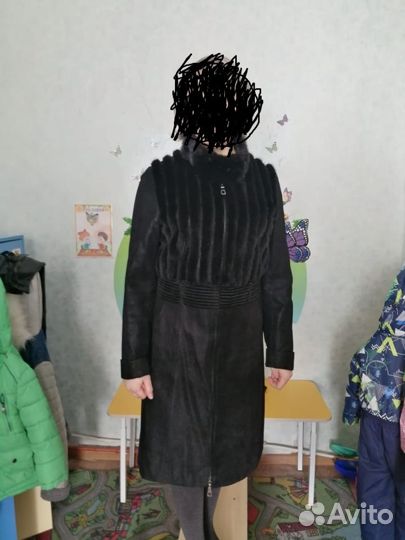 Замшевое пальто
