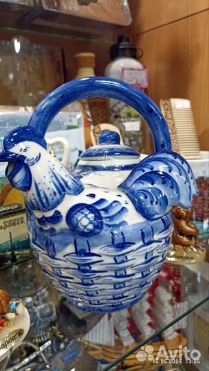 Гжельский фарфор посуда