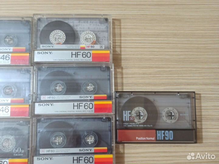 Аудиокассеты sony HF 46.60.90 мин