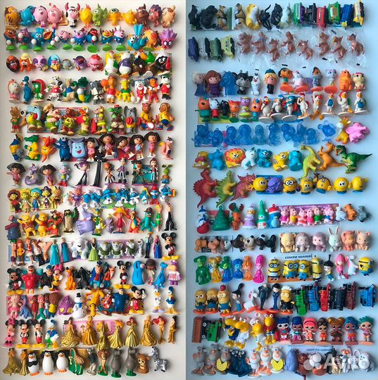 Игрушки единички некиндер овечки, пони, десерты