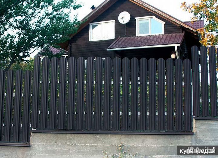 Штакетник металлический