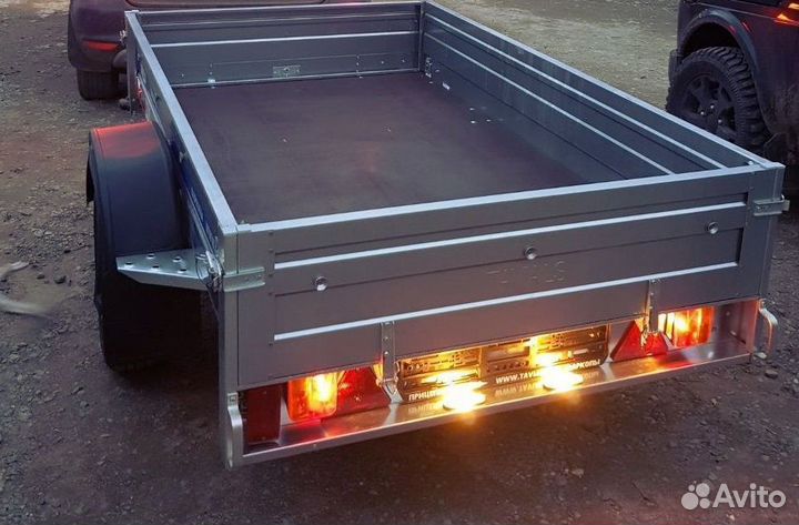 Прицеп старт A2012 2-х бортовый самосвал тент