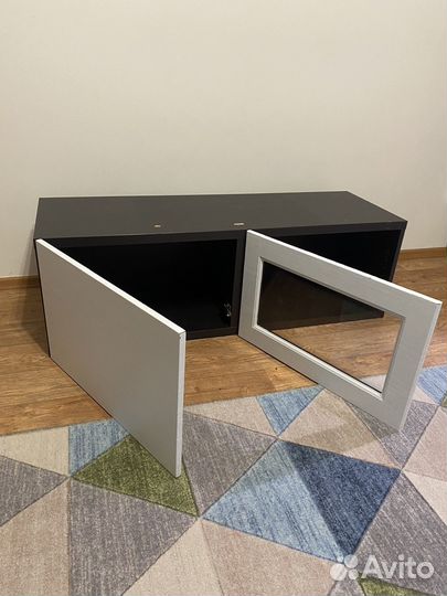 Шкаф IKEA besta, 120x42x38 см, черный, Бесто икеа