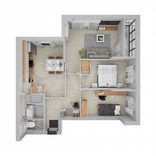 3-к. квартира, 79,5 м², 4/17 эт.