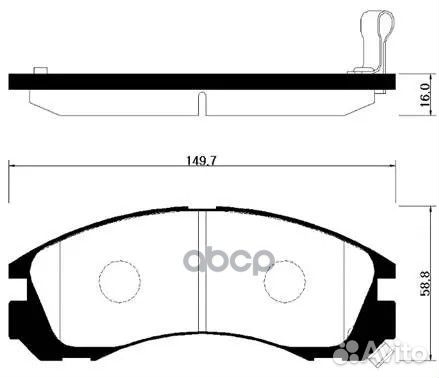 Колодки торм. HP0025 HSB