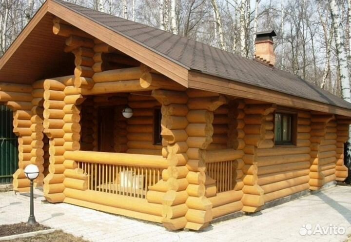 Дома / бани из бревна