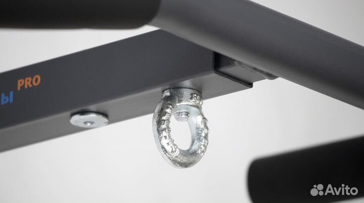 Турник настенный с тремя хватами графит