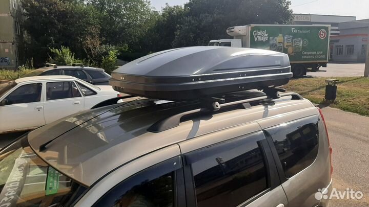 Автобокс Magnum 390 литров, Серый карбон