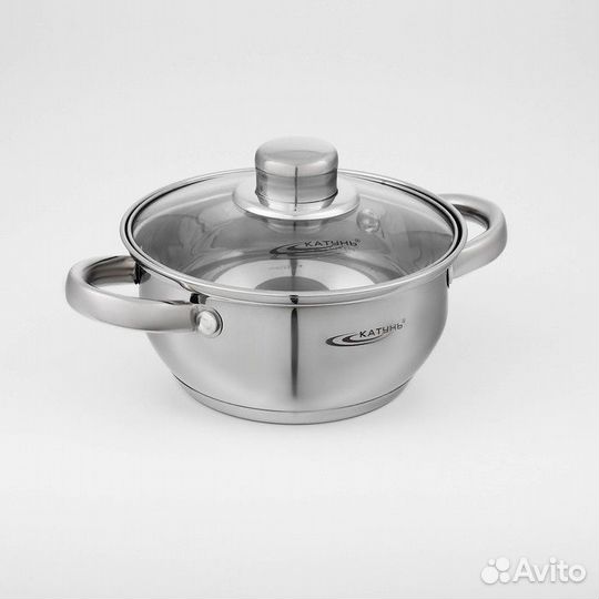 Набор кастрюль «Гретта», 3 предмета: 1,6/2,2/3,2 л