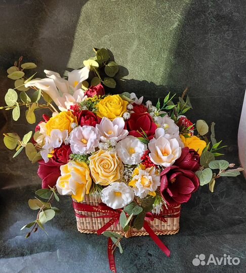 Букет в корзине