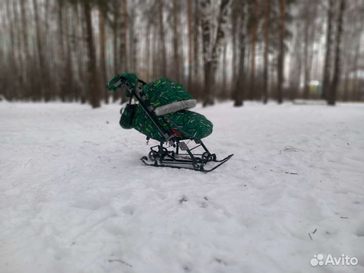 Детские санки коляска