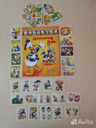 Panini Дональд Дак,альбом,наклейки