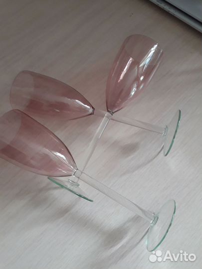 Фужеры цветное стекло из СССР