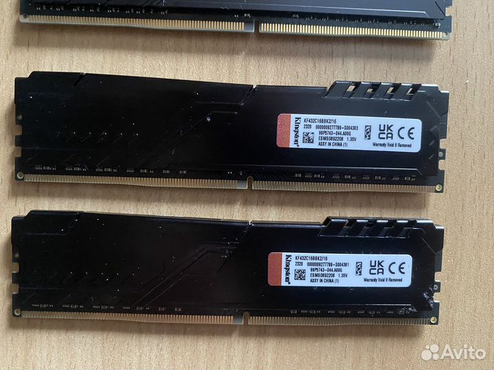 Оперативная память DDR4 Kingston fury beast 32 gb