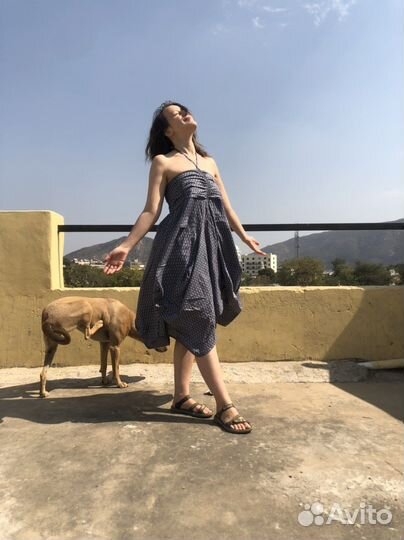 Юбка длинная (юбка-штаны, юбка-платье) из Индии