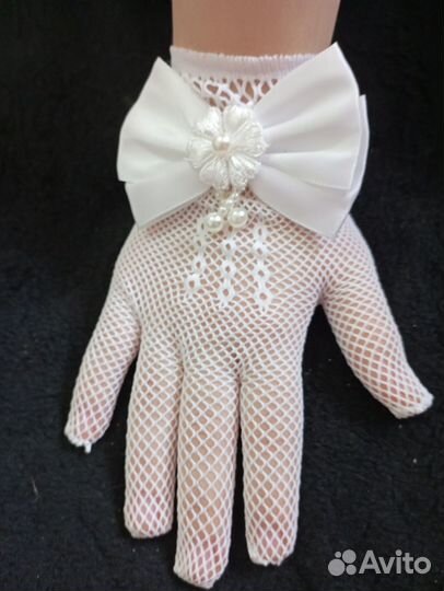 Новые перчатки белые, розовые, черные, красные