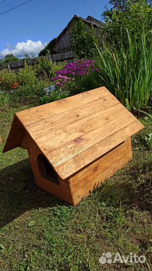 Будка для собаки средних размеров (утепленная)