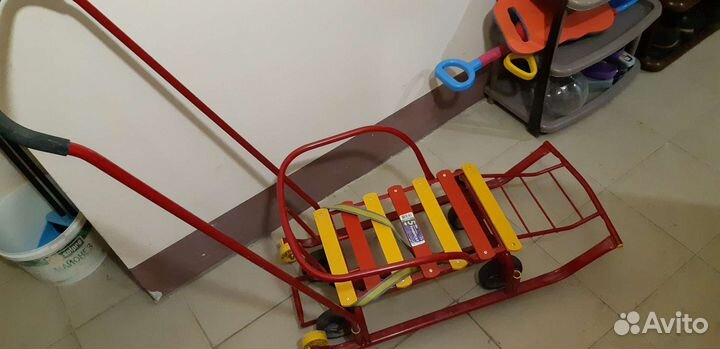Детские санки коляска