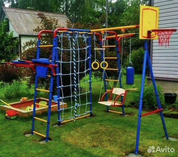 Качели уличные новые. Шведская стенка