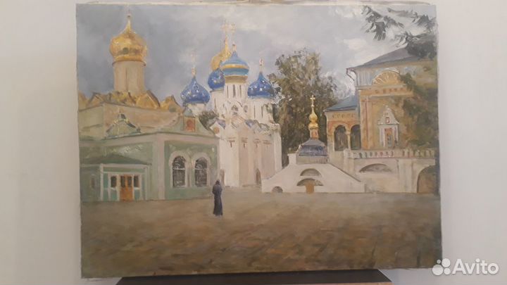 Картина маслом на холсте «Дорога к Храму»