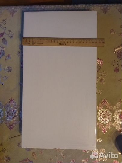 Огромный белый изразец 19 век. Примерно 23х43 см