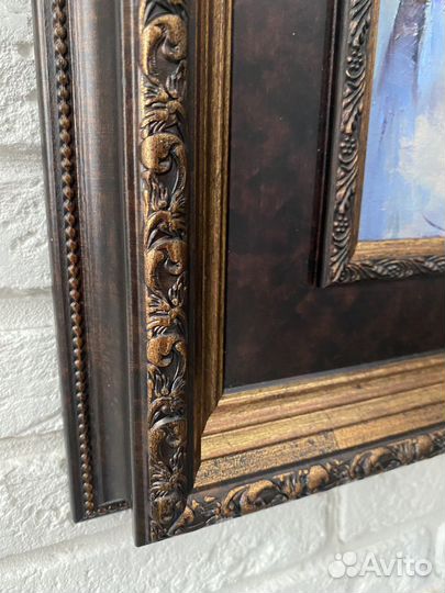 Картина маслом городской пейзаж