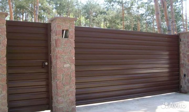 Забор из профнастила ,калитки быстро